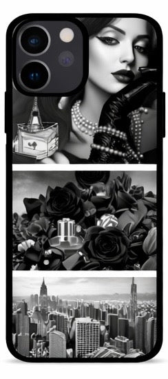 black and white